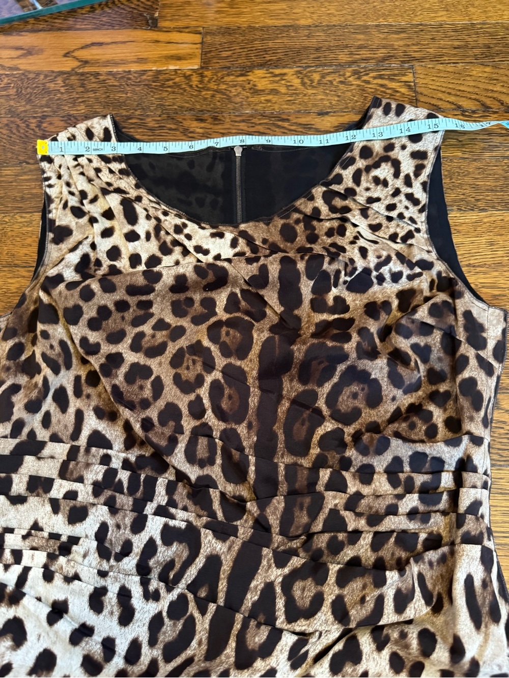 Dolce&Gabbana silk Leopard Print Sleeveless Sheath Dress - Brown IT 46 - Picture 13 of 14